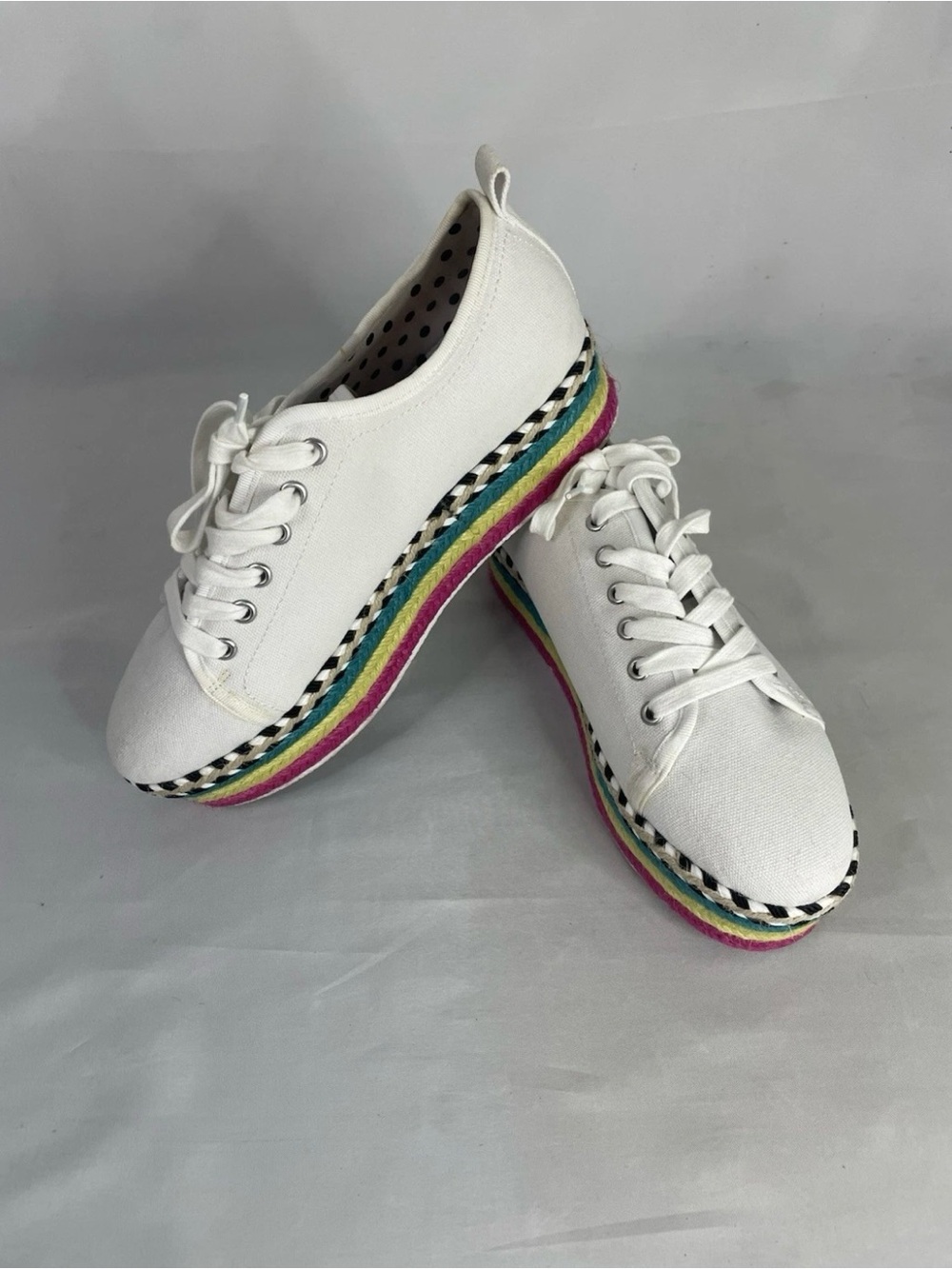 Arbor Rainbow Platform Sneakers by Betsey Johnson Size 10